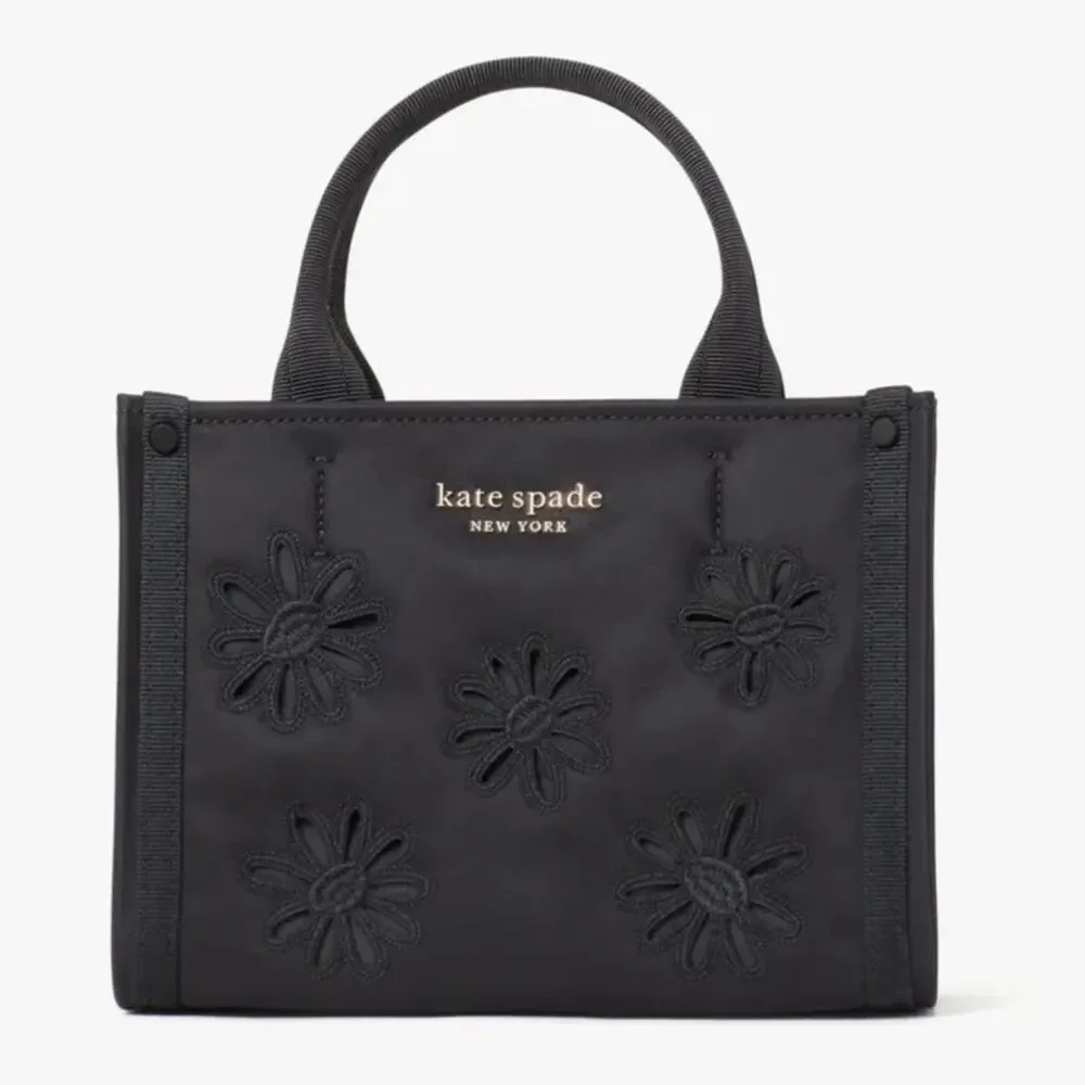 Kate Spade The Little Better Sam Embroidered Mini Tote Shoulder Floral Handbag